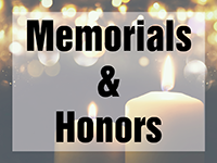 Memorials and Honors